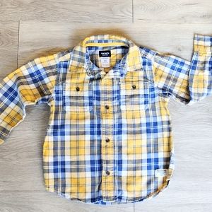 Boys plaid button up shirt